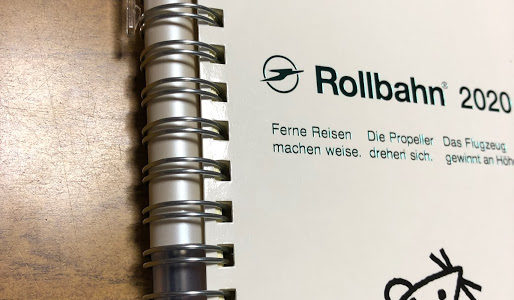 ロルバーン（Rollbahn）ダイアリー２０２０☆（２０１９．１０月始まり）