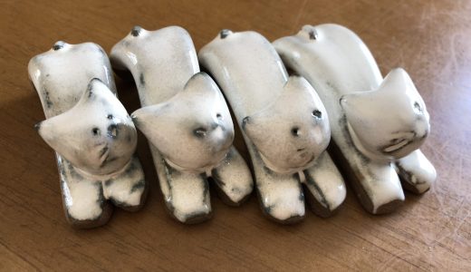 丹波焼☆猫のお箸置き