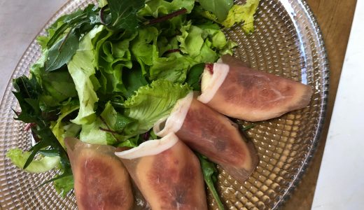 イチジクと生ハムでパーティサラダ